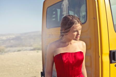 Photography of a Woman Wearing Red Dress