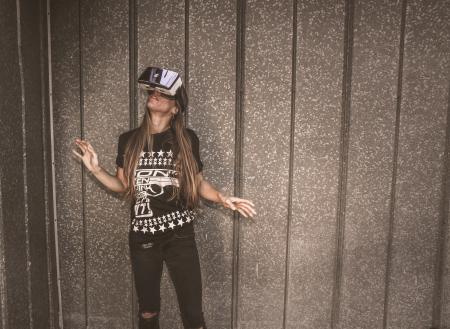 Photography of a Woman Wearing Virtual Reality Headset