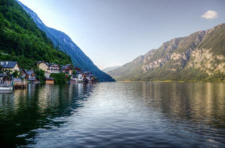 Photography of Body of Water Between Mountain