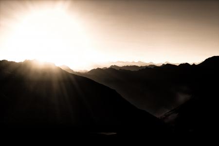 Photography of Mountains During Sunrise