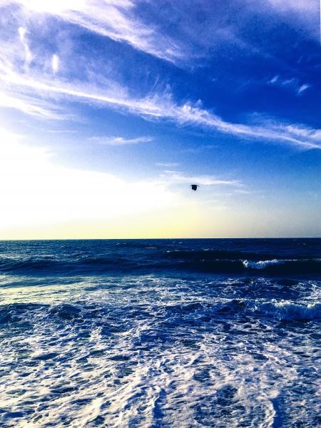 Photography of Water Waves Under Cloudy Sky