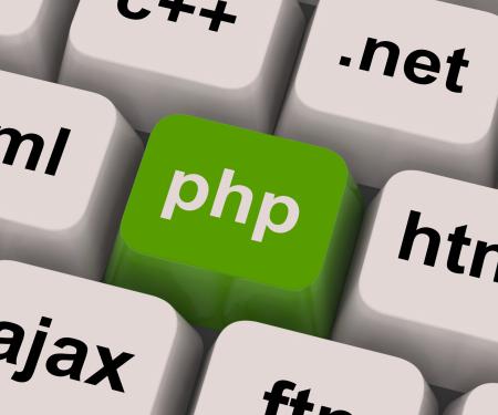 Php Programming Key Shows Internet Development Language