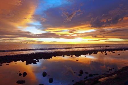 Picture of Water Body Under White Clouds and Blue Sky