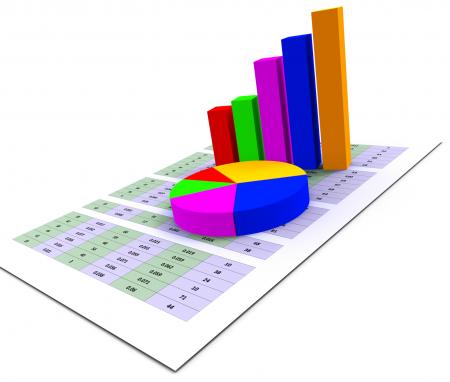 Pie Chart Indicates Stat Graphics And Infochart