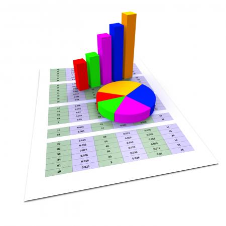 Pie Chart Shows Business Graph And Charting