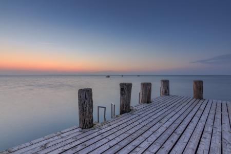 Pier on Sea Against Sky