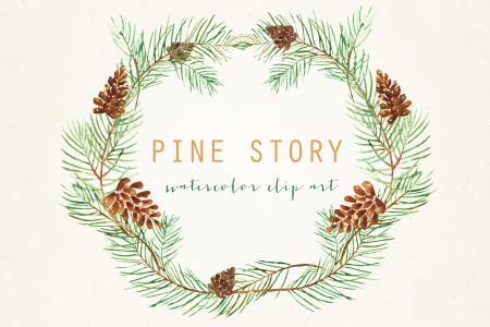 Pine branches