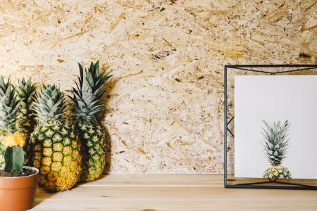 Pineapples on Counter