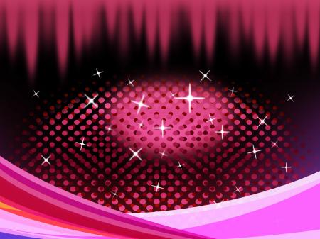 Pink Eye Shape Background Means Pupil Eyelashes And Twinkling