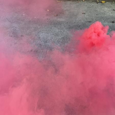 Pink smoke