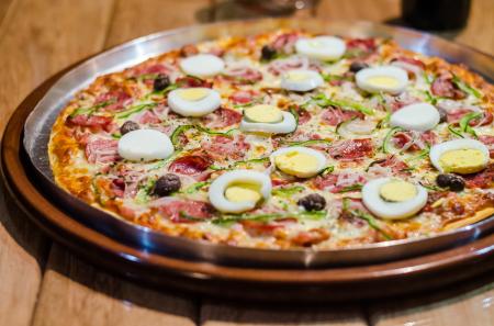 Pizza With Egg Photo