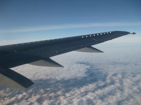 Plane piece and sky