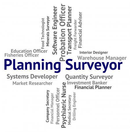 Planning Surveyor Indicates Mission Surveying And Work