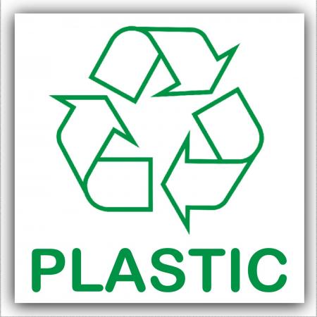Plastic recycle sign