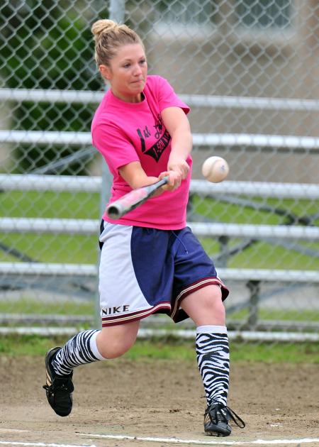 Playing Softball