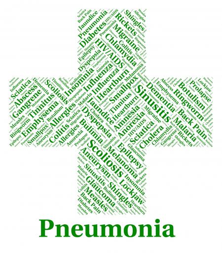 Pneumonia Illness Represents Poor Health And Ailment