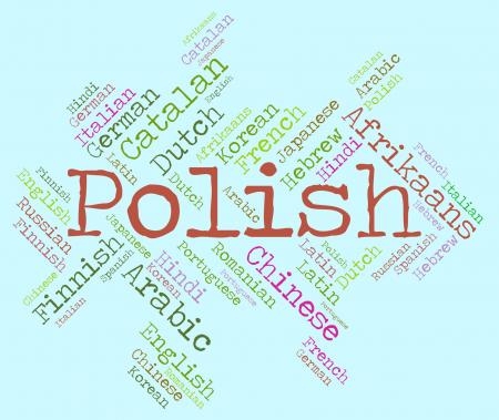 Polish Language Shows Vocabulary Word And Lingo