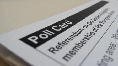 Polling card for an election