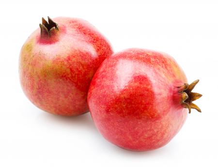 Pomegranate isolated on white background