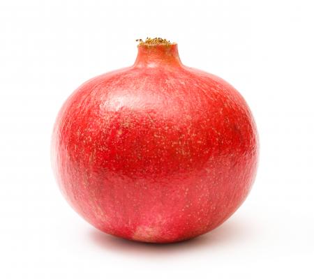 Pomegranate isolated on white background