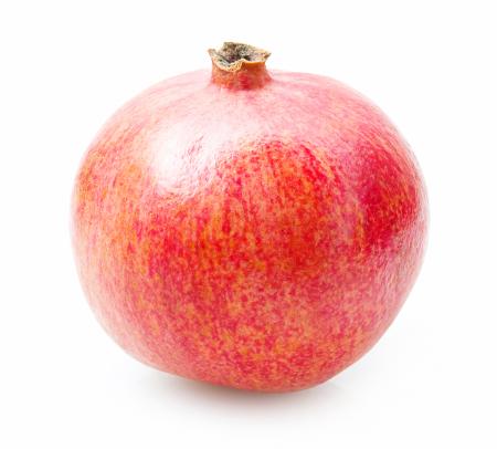 Pomegranate isolated on white background
