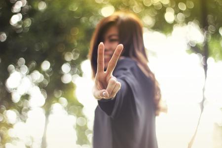 Portrait of Teenage Girl Playing Outdoors