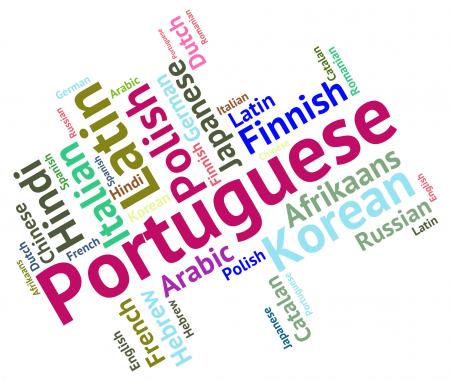 Portuguese Language Represents Portugal Communication And Dialect