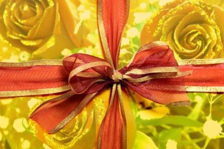 present box with red bow