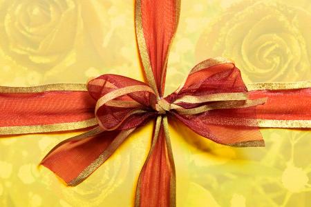 present box with red bow