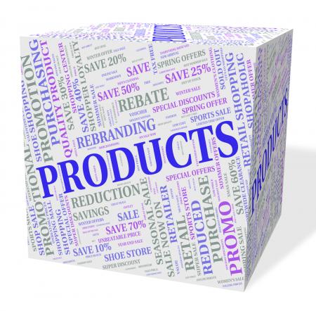 Products Cube Shows Shop Words And Goods