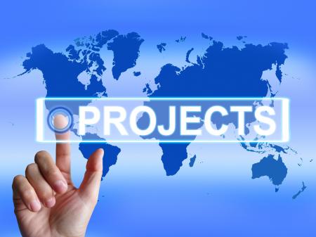 Projects Map Indicates International or Internet Task or Activity