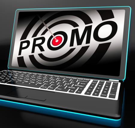 Promo On Laptop Shows Special Promotions