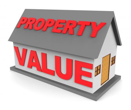 Property Value Shows Current Prices And Cost 3d Rendering