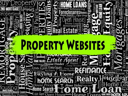 Property Websites Indicates Real Estate And Apartment