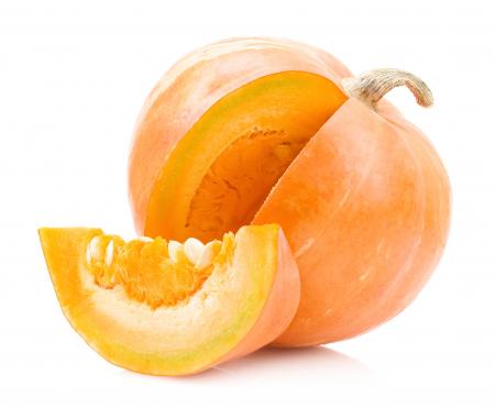 Pumpkin on white