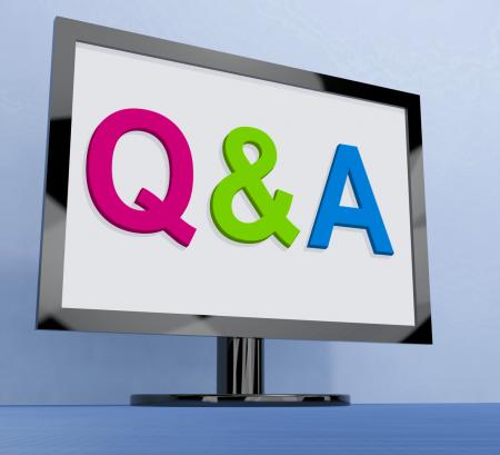 Qa On Monitor Shows Questions And Answers Online