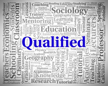 Qualified Word Indicates Certified Chartered And Expert