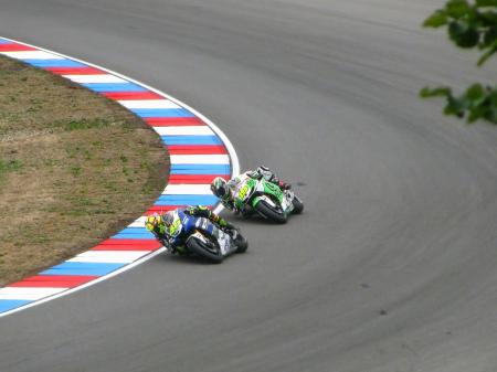 Racing Between 2 Men Riding Motorcycle