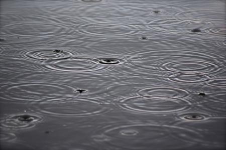 Rain On Pond