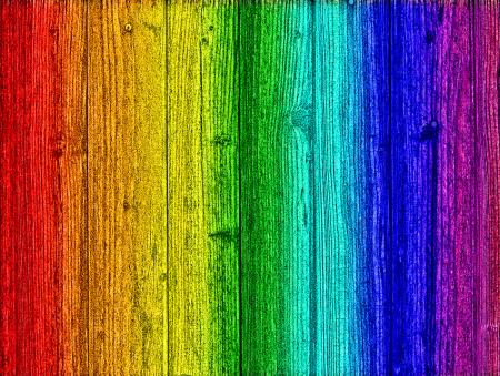 Rainbow on wood - Background