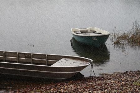 Raining on the River bank