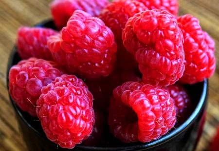Raspberries close-up