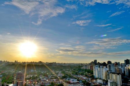 Raw Houses and City Buildings during Dawn