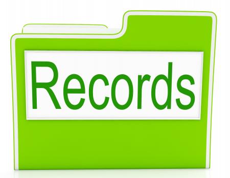 Records File Indicates Folders Business And Archive