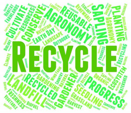 Recycle Word - Eco Friendly And Recycled