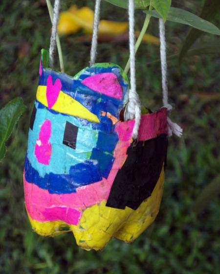 Recycled Bottles Craft Plant Pot