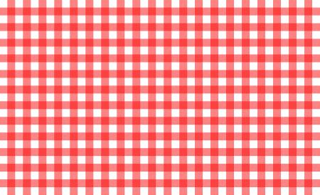 Red and white tablecloth pattern
