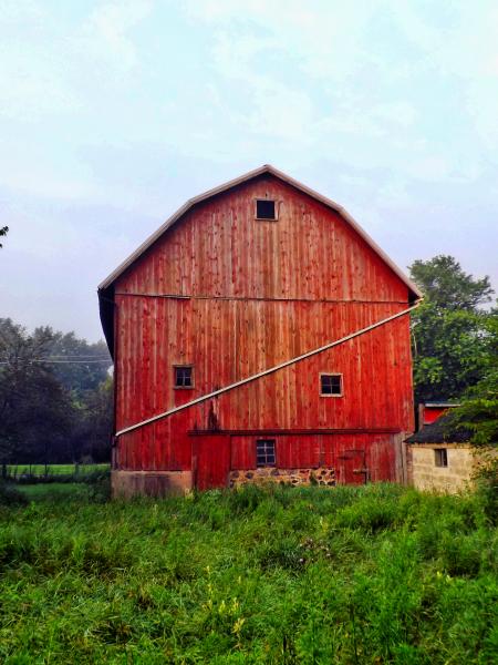 Red barn in Michigan