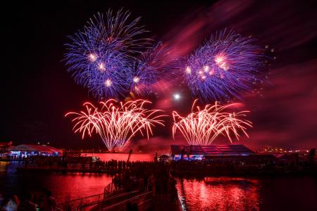 Red Beach Fireworks