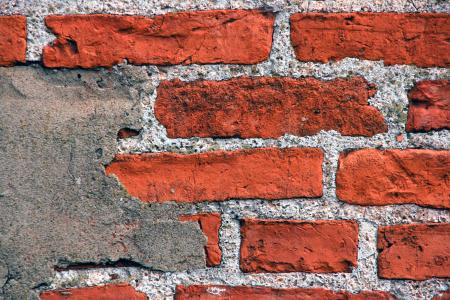 Red brick wall background